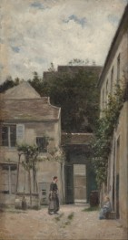 The Courtyard | Lepine | Painting Reproduction