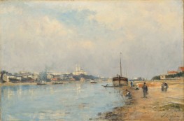The Seine. The Trocadéro and the Pont de Grenelle | Lepine | Painting Reproduction