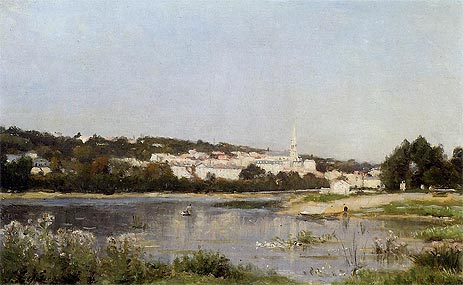 The Banks of the Seine at Saint Cloud, c.1872/77 | Lepine | Gemälde Reproduktion