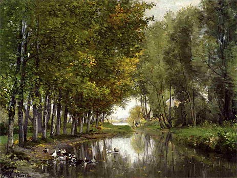Bras de Seine du cote de Neuilly, c.1878/82 | Lepine | Gemälde Reproduktion
