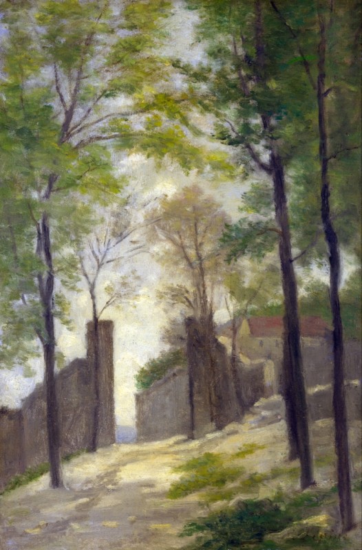 Stanislas Lépine | A Gateway behind Trees, c.1870/92 A Gateway behind Trees, c.1870/92 | Stanislas Lépine