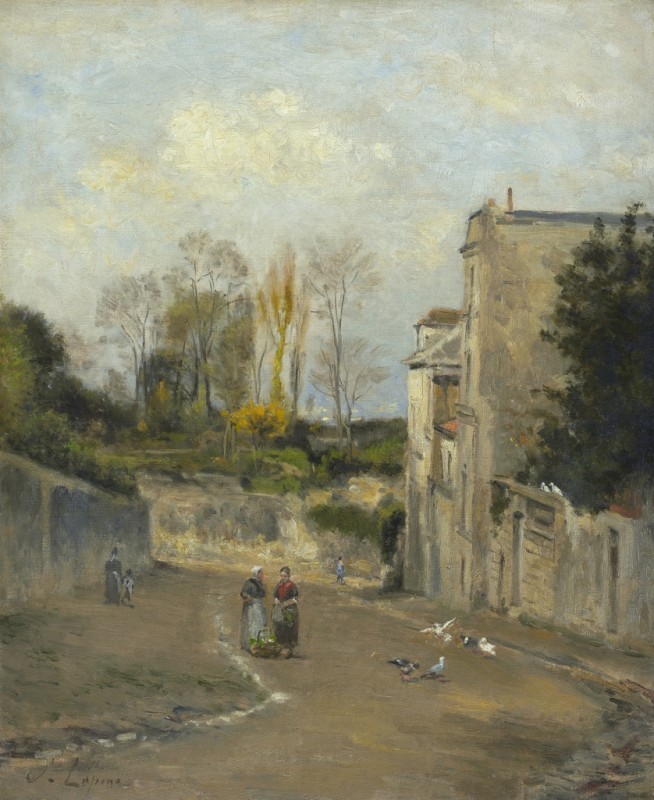 Stanislas Lépine | Montmartre, the Rue Cortot, c.1872/76 Montmartre, the Rue Cortot, c.1872/76 | Stanislas Lépine