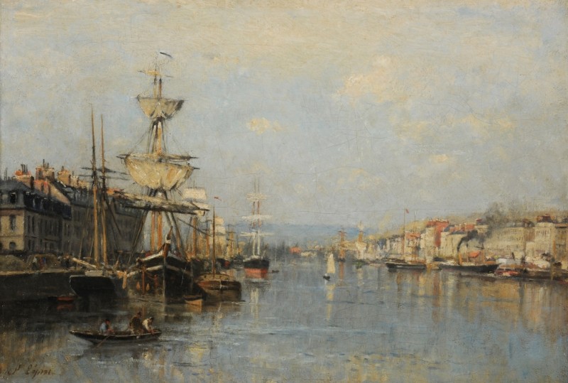 The Port of Rouen, c.1880 | Lepine