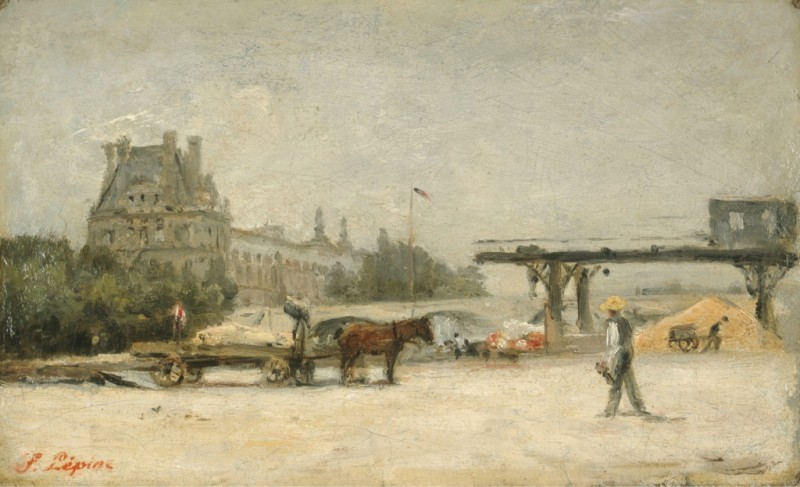Lepine | View of the Louvre, c.1880/86 View of the Louvre, c.1880/86 | Lepine