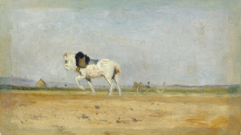 Lepine | A Plow Horse in a Field, c.1870/74 A Plow Horse in a Field, c.1870/74 | Lepine