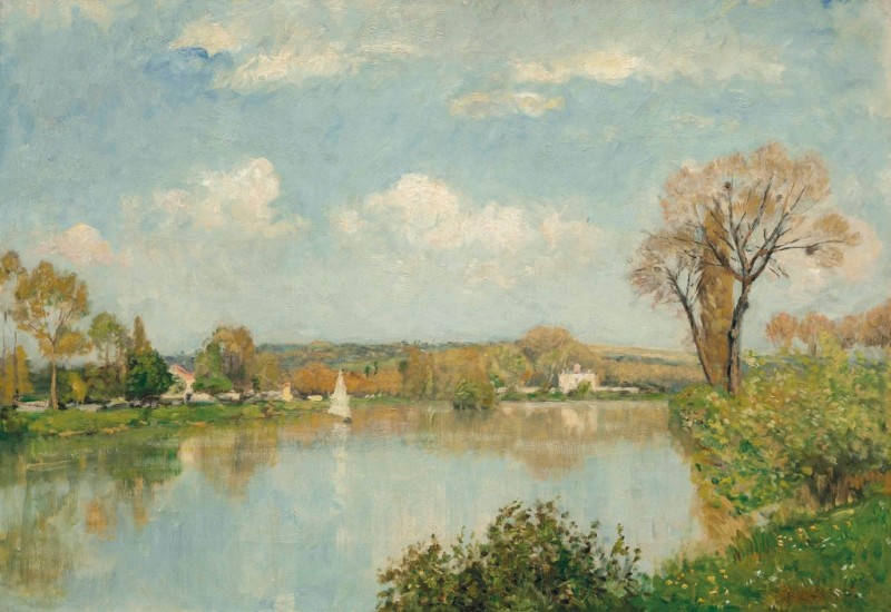 Lepine | A Sailing Boat on a Lake, n.d. A Sailing Boat on a Lake, n.d. | Lepine