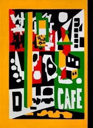 Café, c.1954 by Stuart Davis | Painting Reproduction