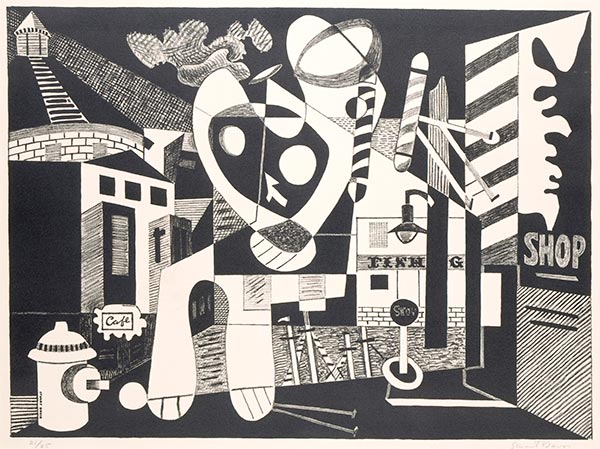 Barbershop Chord, 1931 by Stuart Davis | Painting Reproduction
