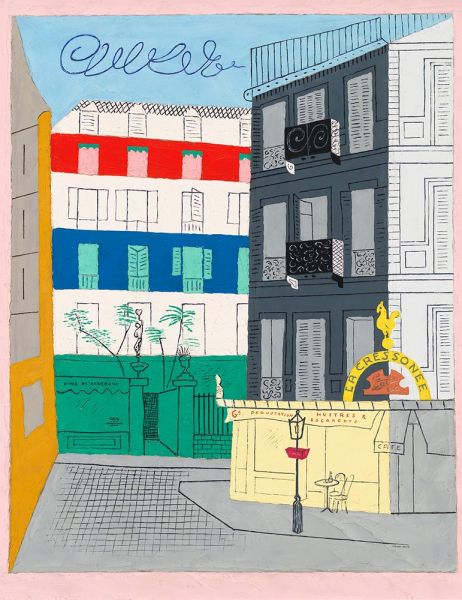 Place Pasdeloup, 1928 by Stuart Davis | Painting Reproduction