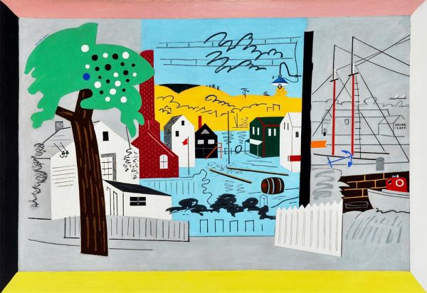 Sommerlandschaft, 1930 von Stuart Davis | Gemälde-Reproduktion