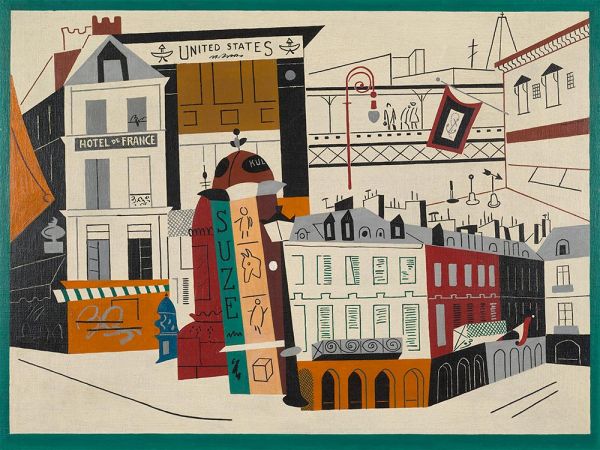 New York - Paris 2, 1931 von Stuart Davis | Gemälde-Reproduktion