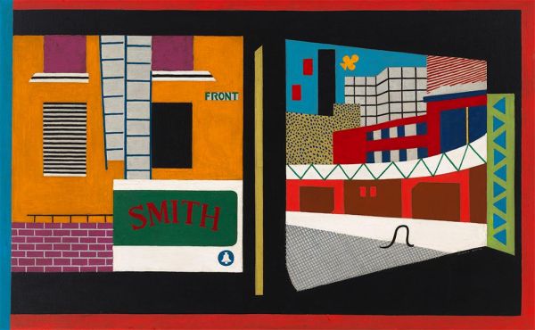 Haus und Straße, 1931 von Stuart Davis | Gemälde-Reproduktion