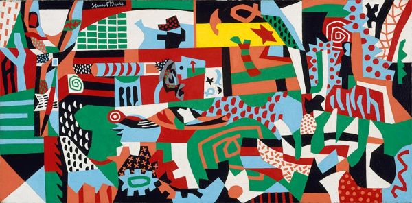 Arboretum by Flashbulb, 1942 by Stuart Davis | Painting Reproduction