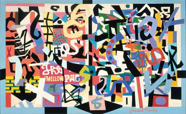The Mellow Pad, 1945 by Stuart Davis | Painting Reproduction