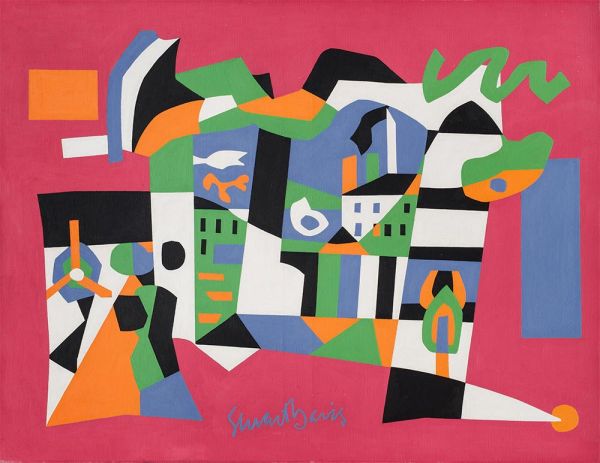Midi, 1954 by Stuart Davis | Painting Reproduction