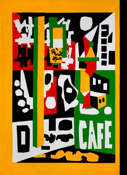 Café, c.1954 | Stuart Davis | Painting Reproduction