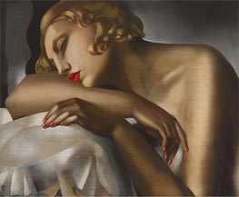 Das schlafende Mädchen, 1930 von Lempicka | Gemälde-Reproduktion