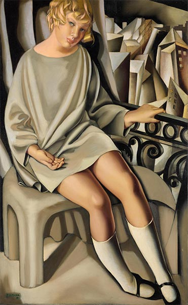 Kizette auf dem Balkon, 1927 | Lempicka