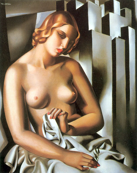 Akt mit Gebäuden, 1930 | Lempicka