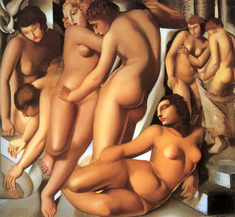 Women Bathing, 1929 | Lempicka | Gemälde Reproduktion