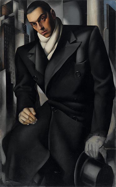 Porträt eines Mannes (Herr Tadeusz de Lempicki), 1928 | Lempicka | Gemälde Reproduktion