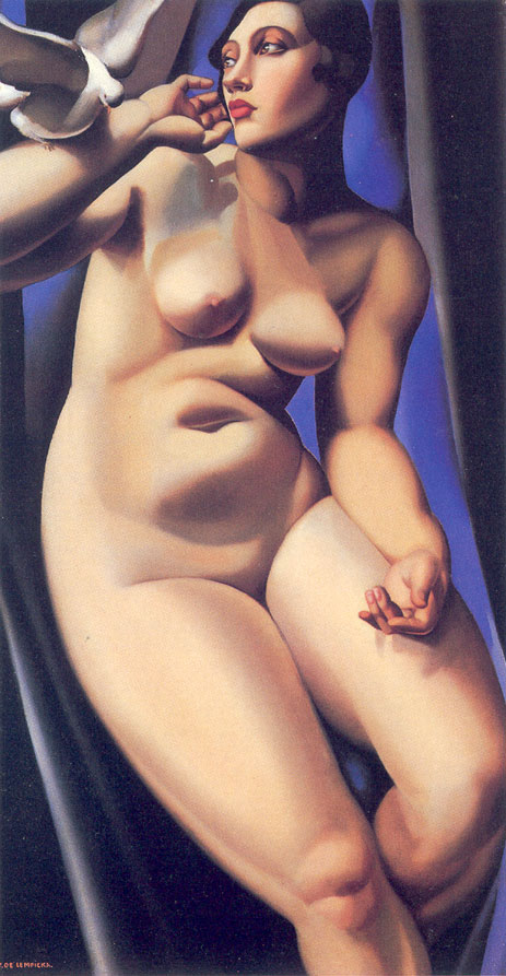 Nude with Dove, 1928 | Lempicka | Gemälde Reproduktion