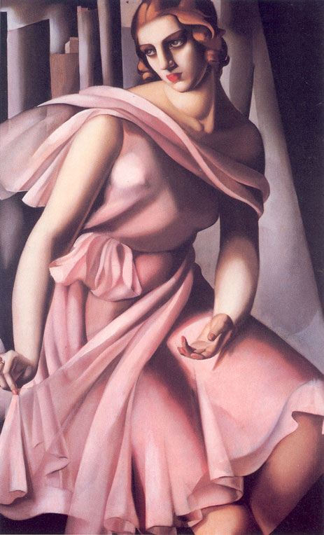 Porträt von Romana de La Salle, 1928 | Lempicka | Gemälde Reproduktion