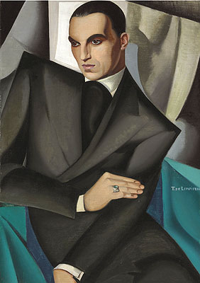Portrait of Marquis Sommi, 1925 | Lempicka | Gemälde Reproduktion