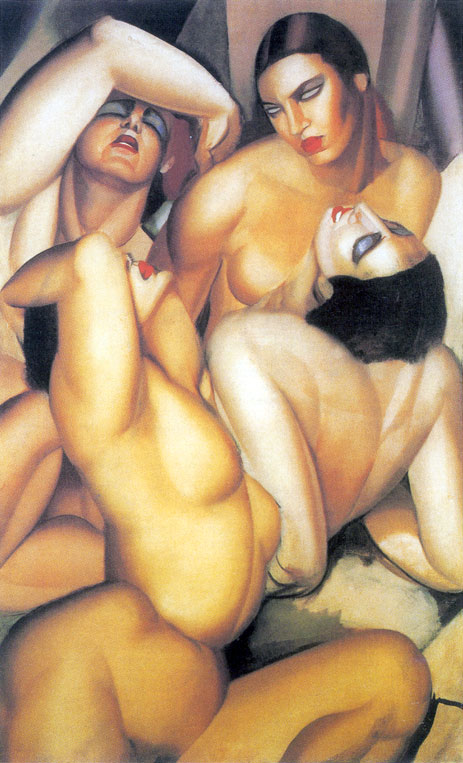 Group of Four Nudes, c.1925 | Lempicka | Gemälde Reproduktion