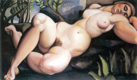 The Sleeping Girl, 1923 | Lempicka | Gemälde Reproduktion