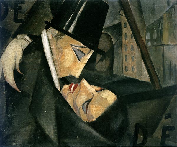 Der Kuss, c.1922 | Lempicka | Gemälde Reproduktion