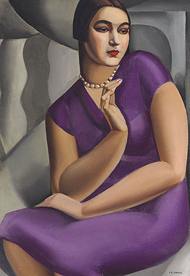 Portrait of Duchesse de Valmy, 1924 | Lempicka | Gemälde Reproduktion