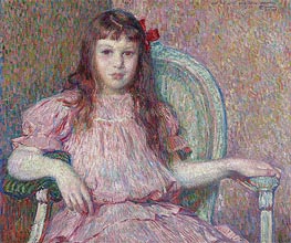 Portrait of Sylvie Lacombe, 1906 by Rysselberghe | Painting Reproduction