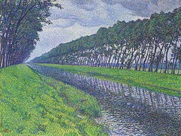 Canal in Flanders | Rysselberghe | Painting Reproduction