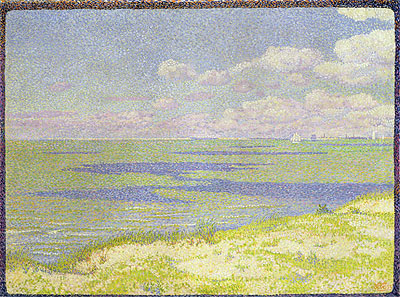View of the River Scheldt, 1893 | Rysselberghe | Painting Reproduction
