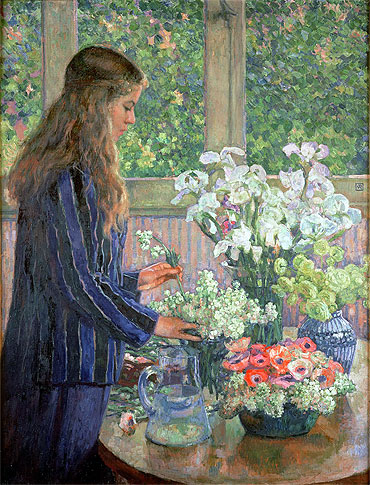Garden Flowers, undated | Rysselberghe | Painting Reproduction
