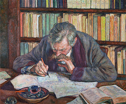 Emile Verhaeren, 1915 | Rysselberghe | Painting Reproduction