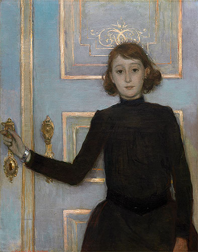Portrait of Margueritte van Mons, b.1926 | Rysselberghe | Gemälde Reproduktion