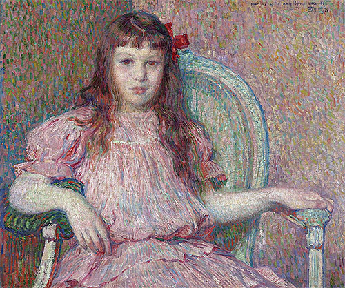 Portrait of Sylvie Lacombe, 1906 | Rysselberghe | Gemälde Reproduktion