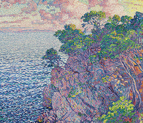 La pointe du Rossignol (Cap Layet), 1905 | Rysselberghe | Painting Reproduction