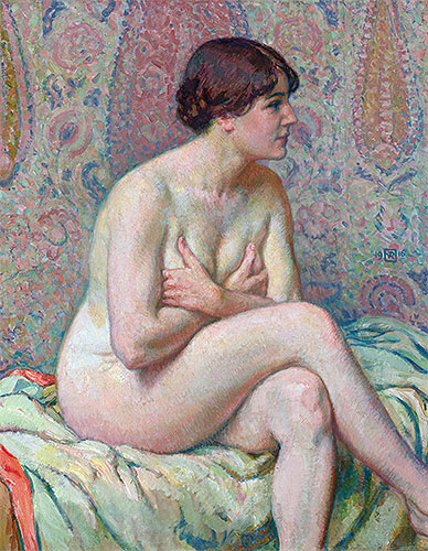 Sitzender Akt | Rysselberghe | Gemälde Reproduktion