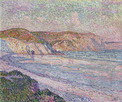 Morgat Beach, 1904 | Rysselberghe | Painting Reproduction