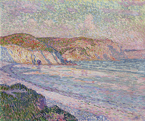 Strand von Morgat | Rysselberghe | Gemälde Reproduktion