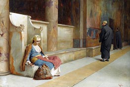 Resting in a Greek Monastery, undated by Theodore Jacques Ralli | Painting Reproduction