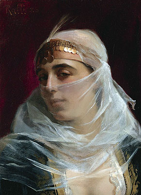 Turkish Woman, n.d. by Theodore Jacques Ralli | Painting Reproduction