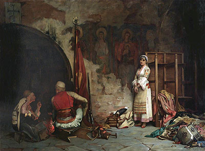 The Captive (Turkish Plunder), 1885 | Theodore Jacques Ralli | Gemälde Reproduktion