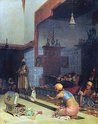 Marionettes in the Harem, 1881 | Theodore Jacques Ralli | Gemälde Reproduktion