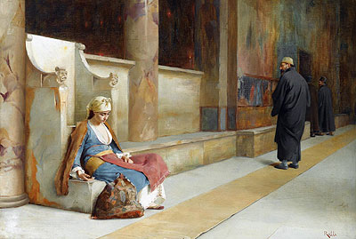 Resting in a Greek Monastery, undated | Theodore Jacques Ralli | Gemälde Reproduktion