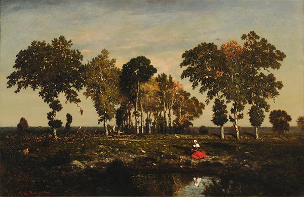 Der Teich, c.1842/43 | Theodore Rousseau | Gemälde Reproduktion