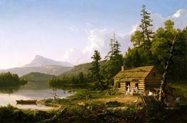 Haus im Wald, 1847 von Thomas Cole | Gemälde-Reproduktion